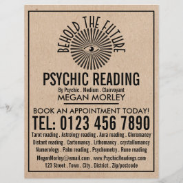 Auge der Vorsehung, psychische Leserwerbung Flyer