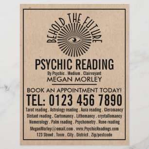 Auge der Vorsehung, psychische Leserwerbung Flyer