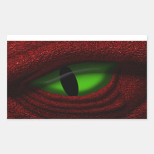 Auge des Drachen Rechteckiger Aufkleber