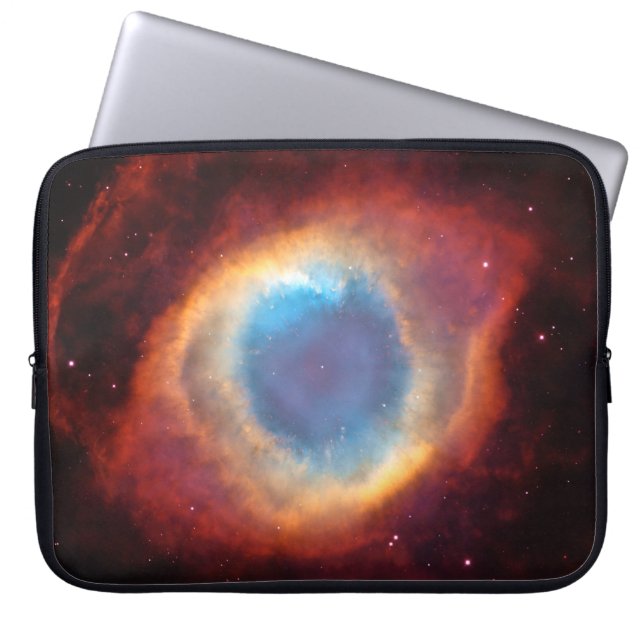 Auge des Gottes Helix Nebel Kosmische Wolkenstämme Laptopschutzhülle (Vorderseite)