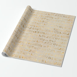 Auge des Horus Gold ägyptische Hieroglyphie Pharao Geschenkpapier
