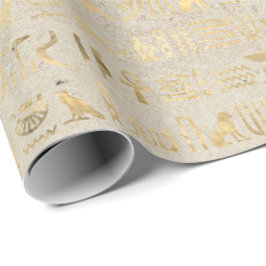 Auge des Horus Gold ägyptische Hieroglyphie Pharao Geschenkpapier