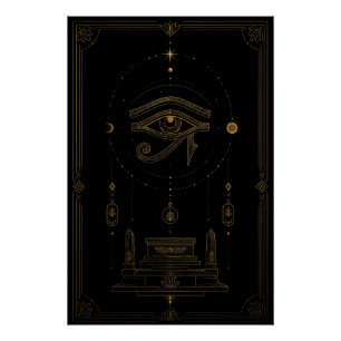Auge des Horus Himmelaltar Poster