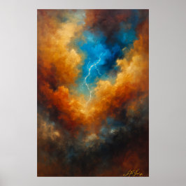 Auge des Sturms Abstract Poster