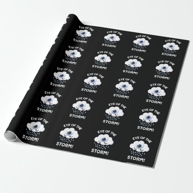 Auge des Sturms Feuer Wetter pun dunkel BG Geschenkpapier (Ungerollt)