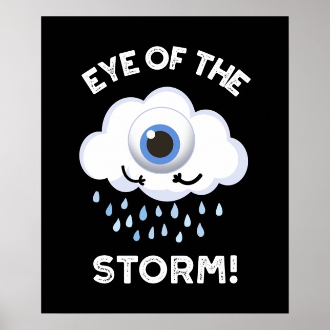 Auge des Sturms Feuer Wetter pun dunkel BG Poster (Vorne)