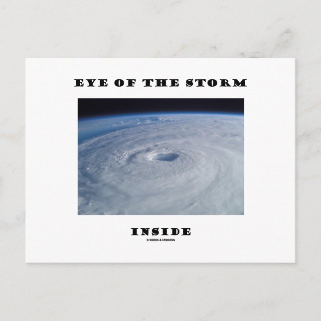 Auge des Sturms im Inneren (Auge des Hurrikans) Postkarte (Vorderseite)