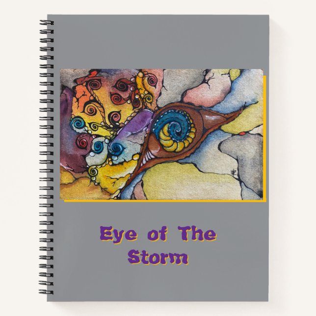 Auge des Sturms Notizbuch (Vorderseite)