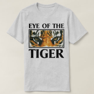 Auge des Tiger-motivierend Tierslogan-T-Shirts T-Shirt