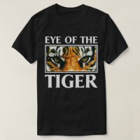 Auge des Tiger-Slogan-motivierend TierT-Shirts