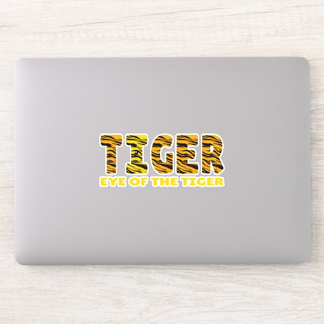 Auge des Tigers Aufkleber (Computer)