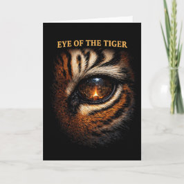 Auge des Tigers Feiertagskarte