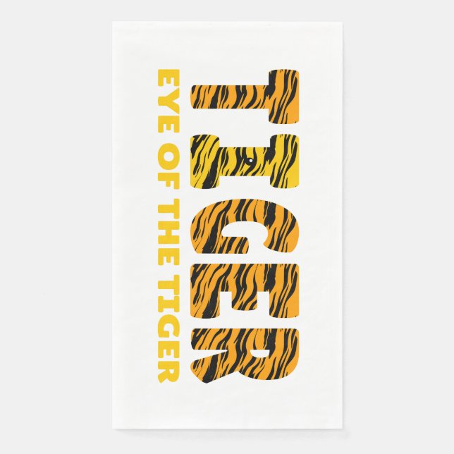 Auge des Tigers Serviette (Vorderseite)