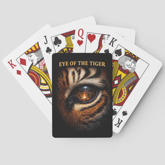 Auge des Tigers Spielkarten (Rückseite)