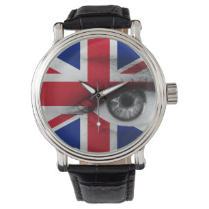Auge des Vereinigten Königreichs Armbanduhr