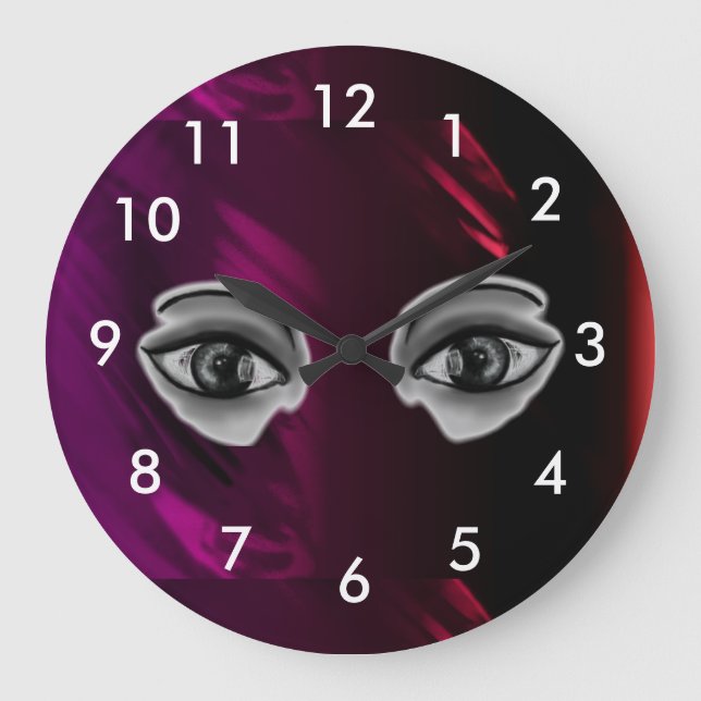 Auge des Zeitrads Große Wanduhr (Vorderseite)