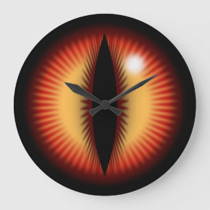Auge eines Drachen Große Wanduhr