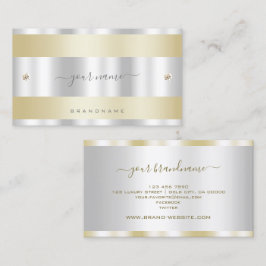 Auge Gold und Silber mit Imitaten Rhinestone Visitenkarte