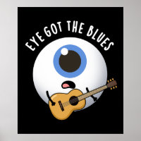 Auge Got Blues Funny Eyeball Music Puff Dark BG