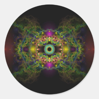 Auge Gottes - Vesica Piscis Runder Aufkleber