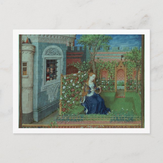 Auge in ihrem Garten. Die inhaftierten Ritter Pala Postkarte (Vorderseite)
