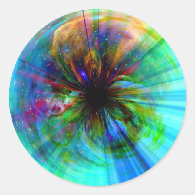 Auge in Orion Runder Aufkleber (Vorderseite)
