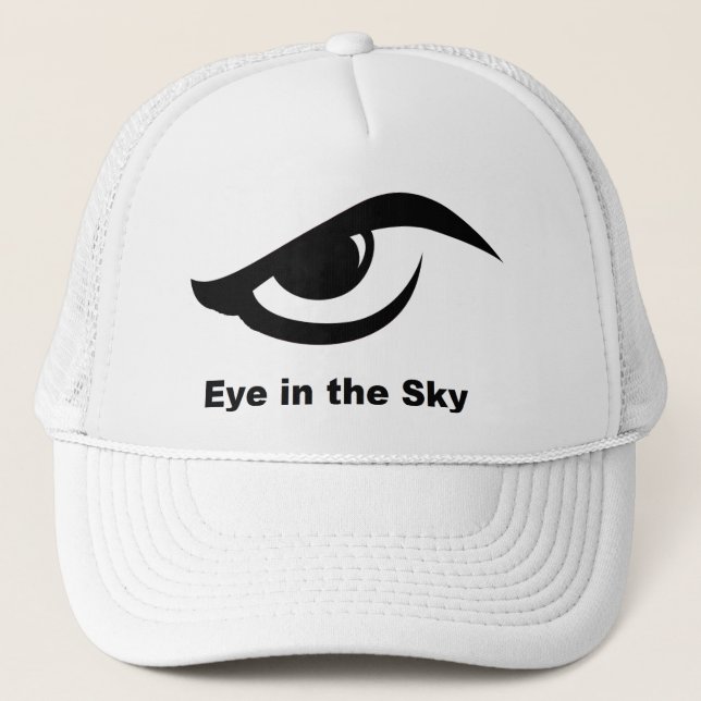 Auge in Sky Hat Truckerkappe (Vorderseite)