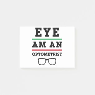 Auge ist ein Optometriker Funny Optometrie Post-it Klebezettel