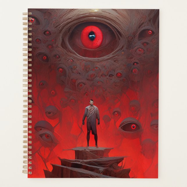 Auge Kreaturen Surrealer Horror Kunst Planer (Vorderseite)