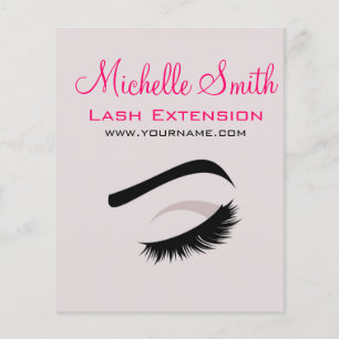 Auge mit langen Wimpern Wimpernverlängerung Brandi Flyer