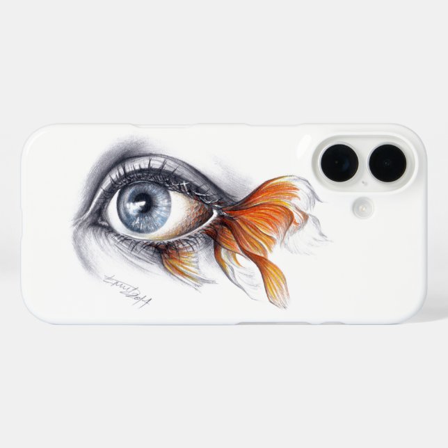 Auge mit Schwanz Surreal zeichnend Kunst title_seo2 (Rückseite (Horizontal))
