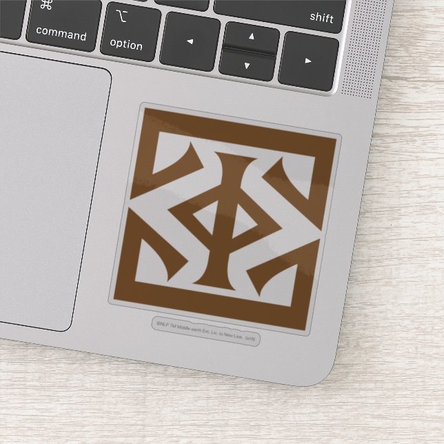 Auge Sauron quadratischer Ikone Aufkleber (Detail)