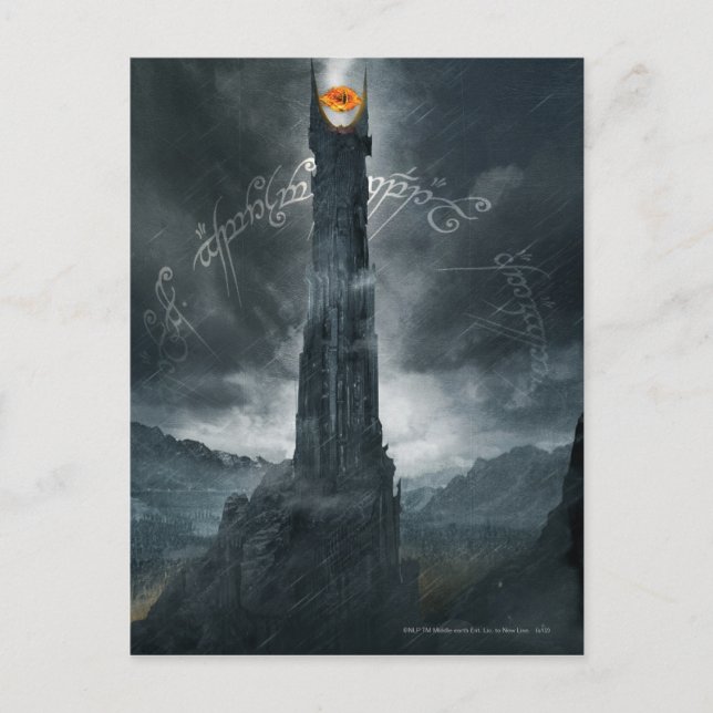 Auge sauronischer Zusammensetzung Postkarte (Vorderseite)