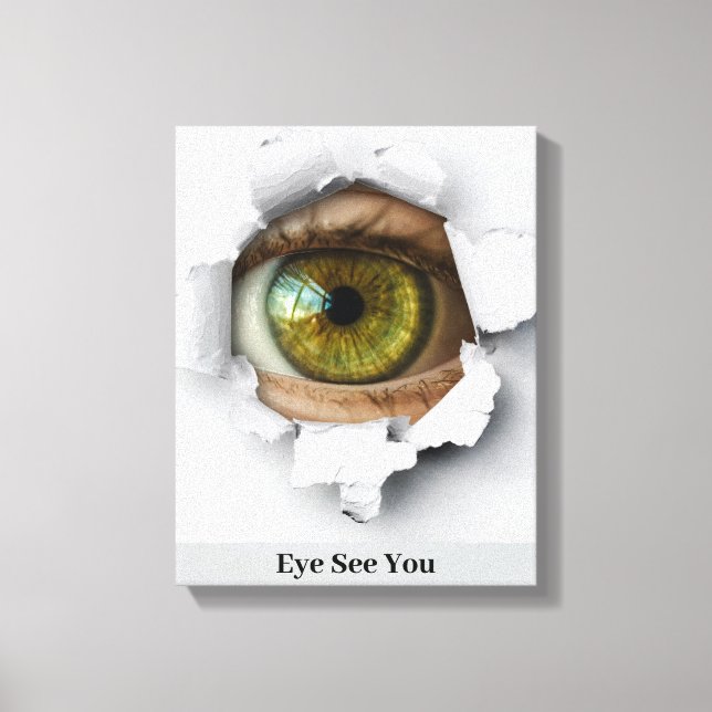 Auge sieht dich leinwanddruck (Vorderseite)
