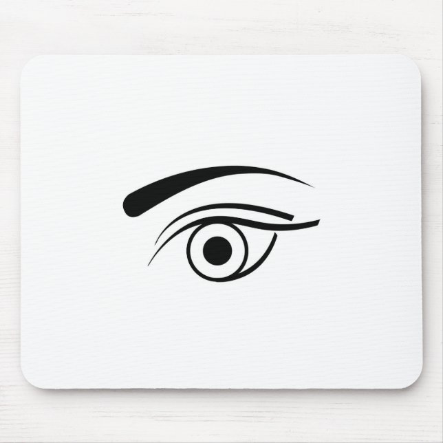 Auge und Augenbraue Mousepad (Vorne)