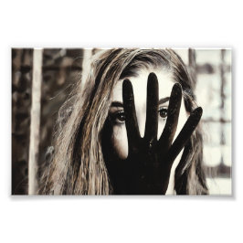 Auge und Hand Fotodruck