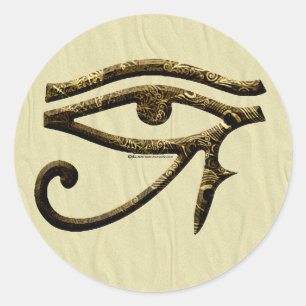 Auge von Horus Aufklebern Runder Aufkleber