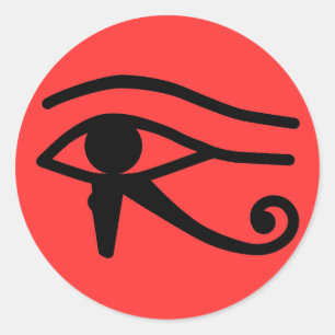 Auge von Horus Runder Aufkleber