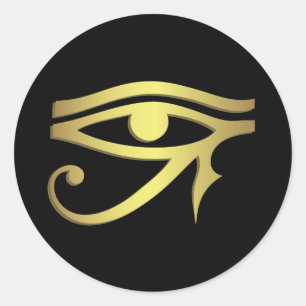 Auge von horus runder aufkleber