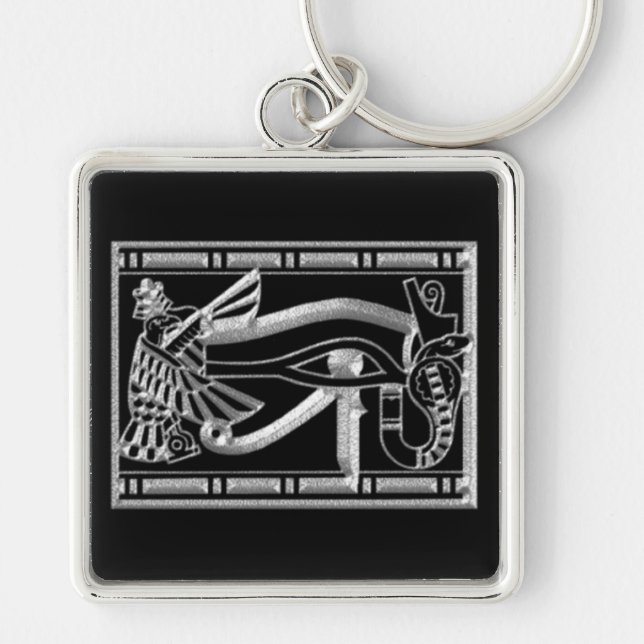 Auge von Horus Silver ägyptische Schlüsselkette Schlüsselanhänger (Vorne)