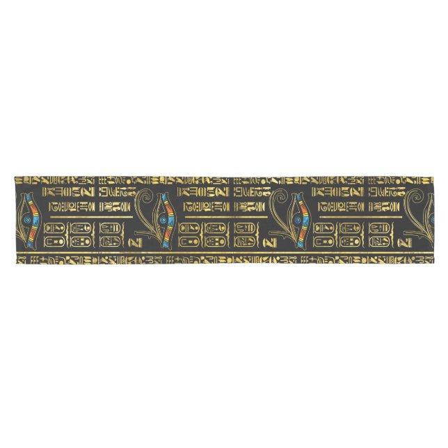 Auge von Horus und von ägyptischem Kurzer Tischläufer (Horizontal)