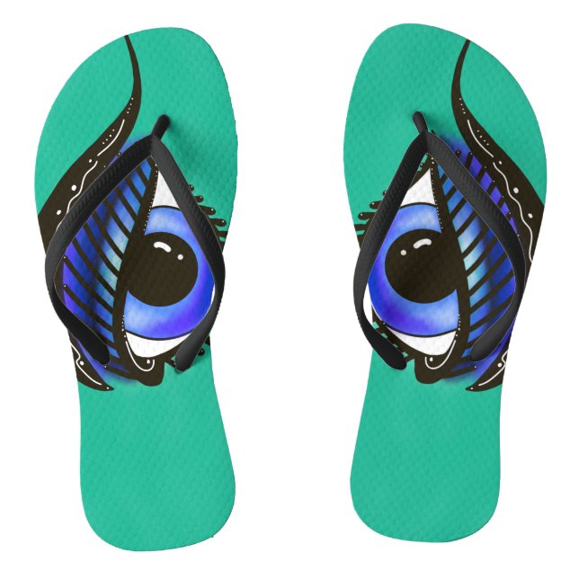 Auge von Medusa schinny Strap Flip Flops (Fußbett)