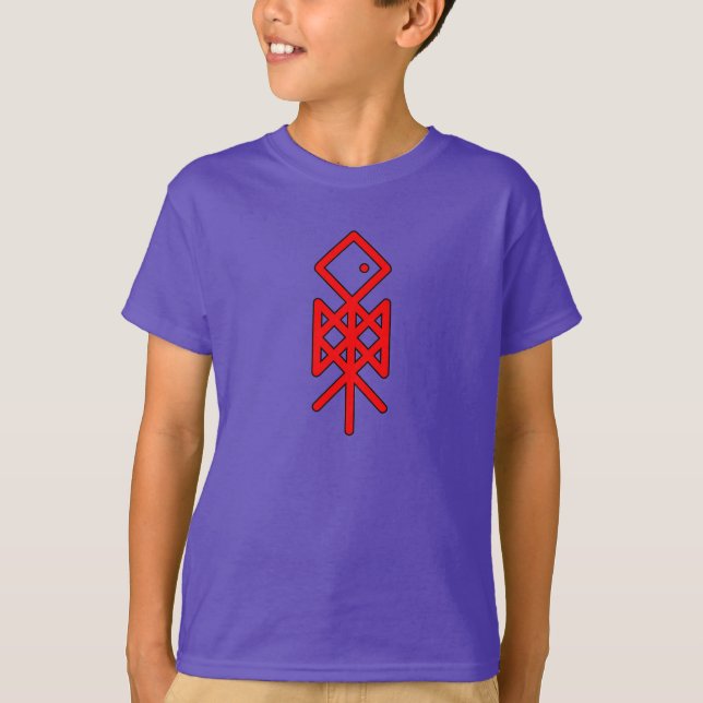 Auge von Odin Viking Bindrune Kid's T-Shirt (Vorderseite)