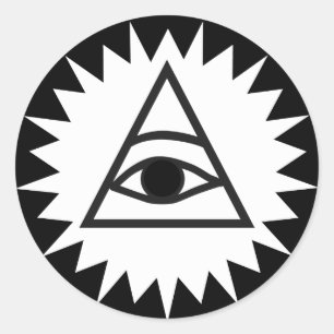 Auge von Providence Runder Aufkleber