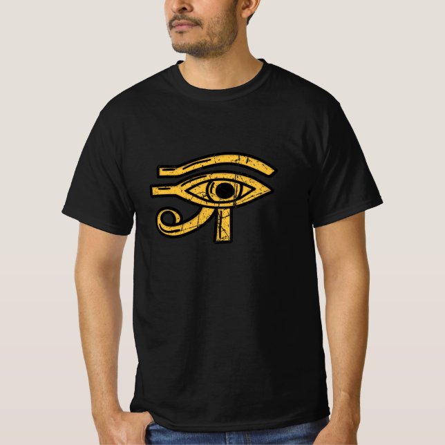 Auge von Ra Re ägyptische Hieroglyphics Ägypten Py T-Shirt (Vorderseite)