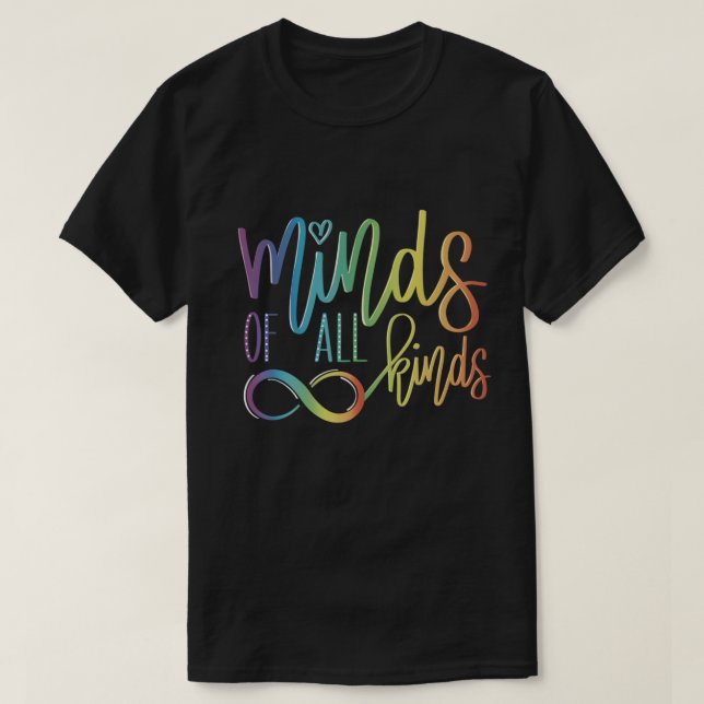 Augen aller Art, Neurovielfalt Unendlichkeit Autis T-Shirt (Design vorne)