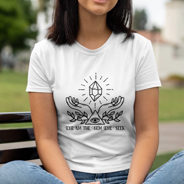 Augen am Mystical Gemstone Hands & Pyramide Tri-Blend Shirt (Eye Am Mystical Gemstone Hands & Pyramid Tri-Blend Shirt)