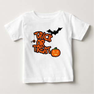 Augen auf der Rückseite... Trick oder Treat Hallow Baby T-shirt