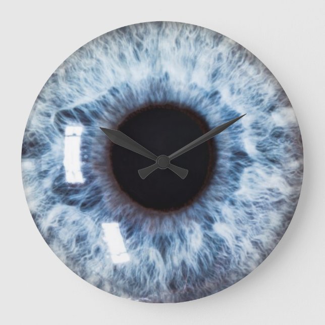 Augen auf Ihnen Große Wanduhr (Vorderseite)