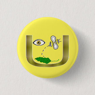 Augen-Bienen-Blatt in U Button